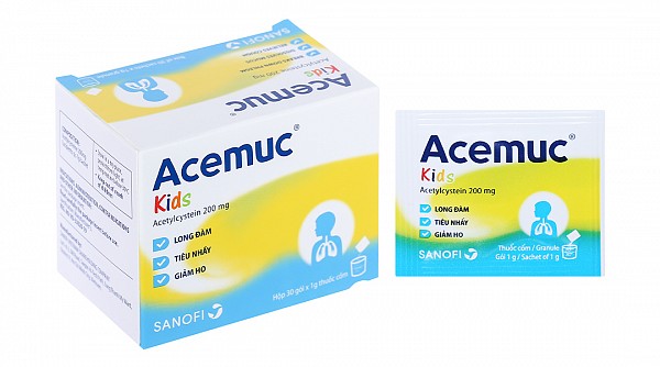 Thuốc cốm Acemuc Kids 200mg